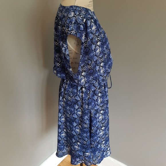 RW&Co Blue Snakeskin Dress - Picture 5 of 6